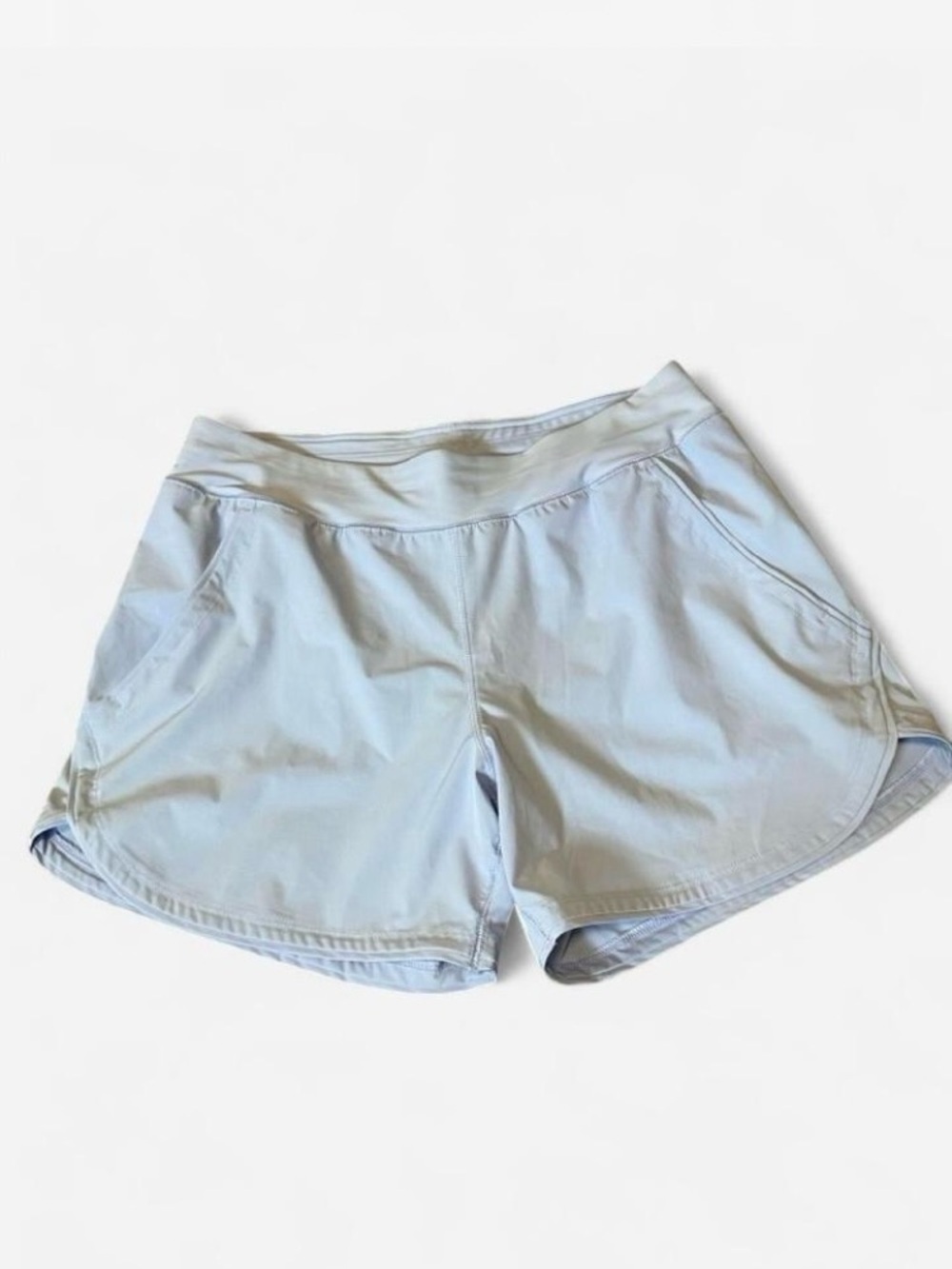 Lands' End Pale Blue Athletic Shorts Lightweight Running Women’s Size 12